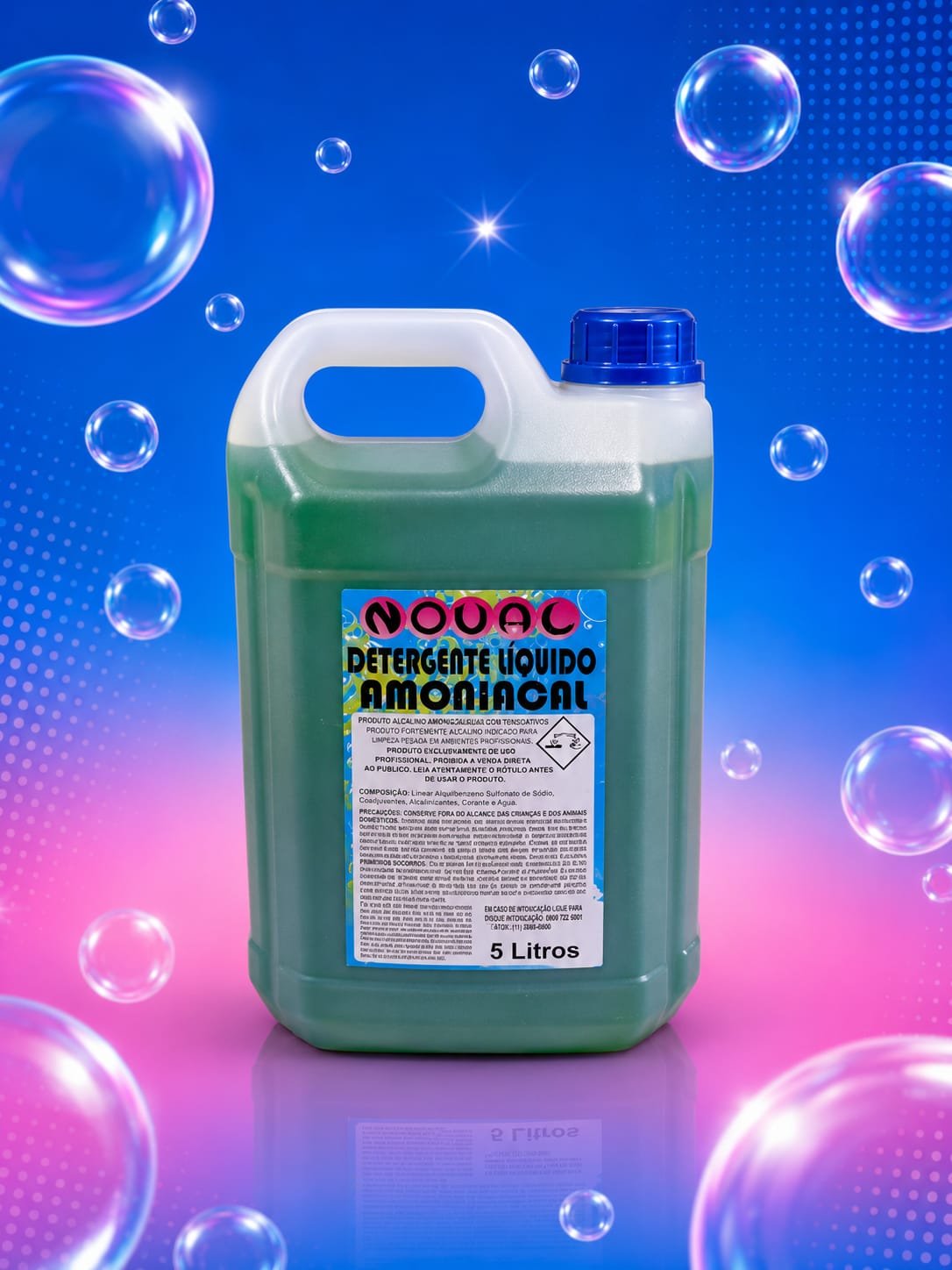 Foto do produto Detergente Liquido Amoniacal Noval - 5 Lts