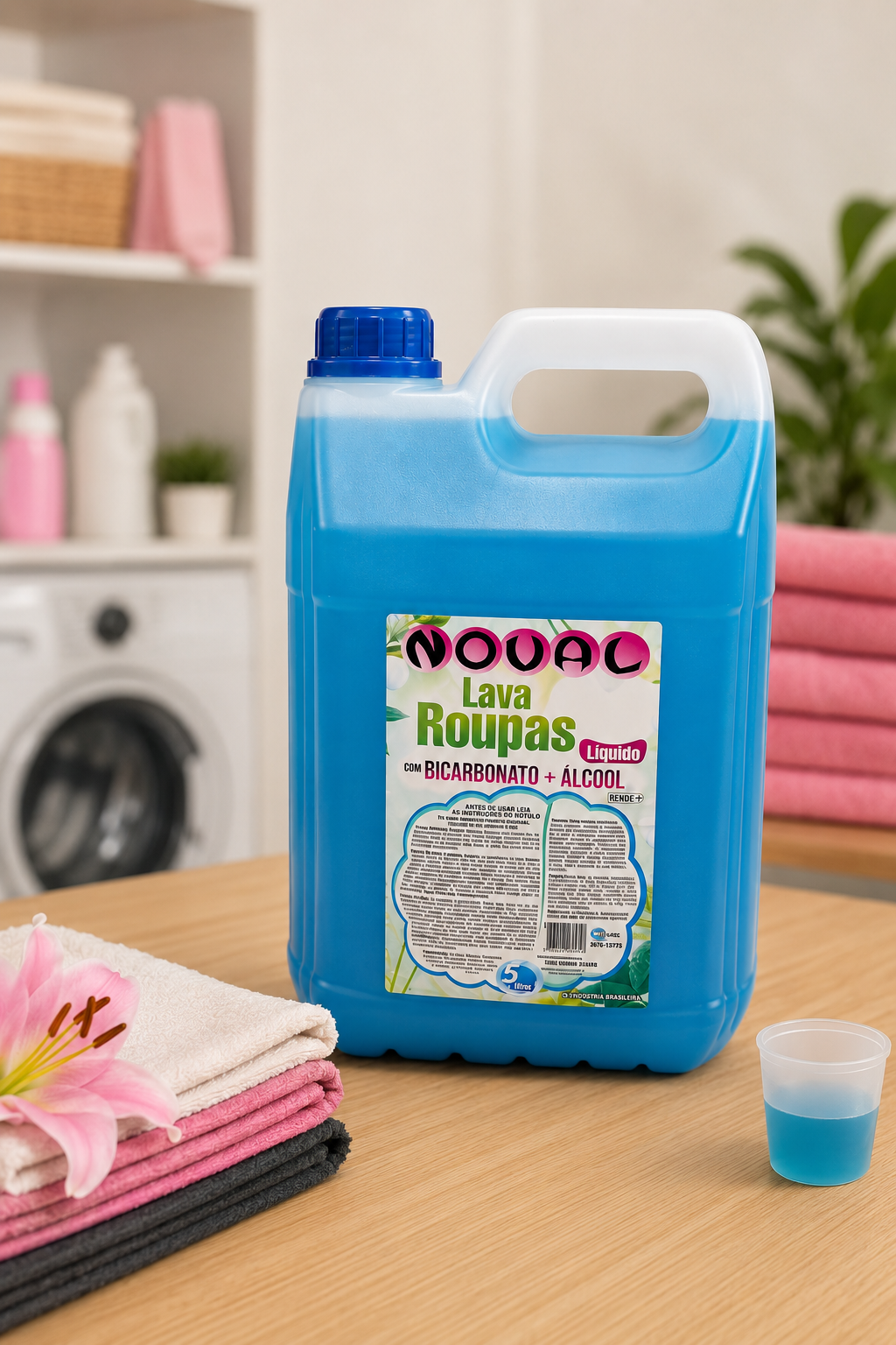 Foto do produto Lava Roupas Líquido Noval C/Bicarbonato+Álcool 5 Lts